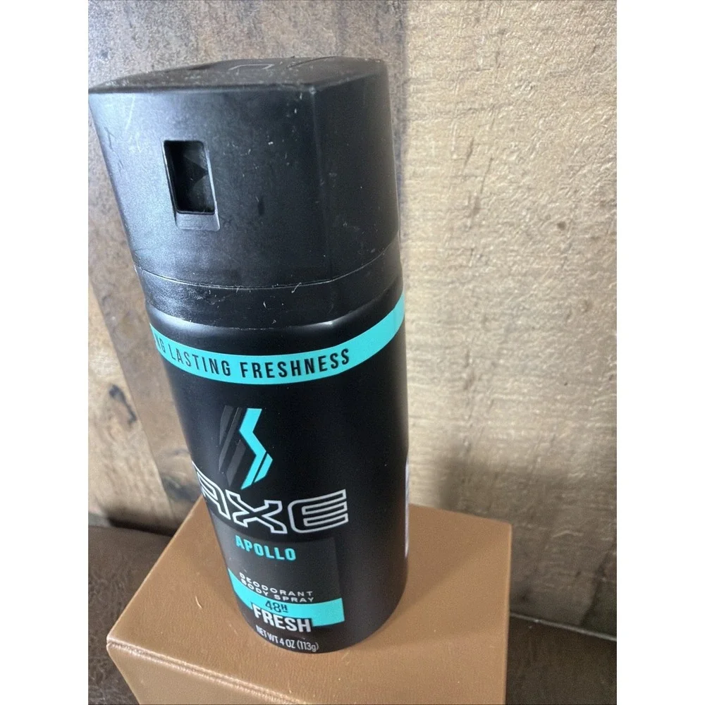 Axe Apollo Body Spray 4 oz Men Deodorant 48H Fresh Sage & Cedarwood Scent New